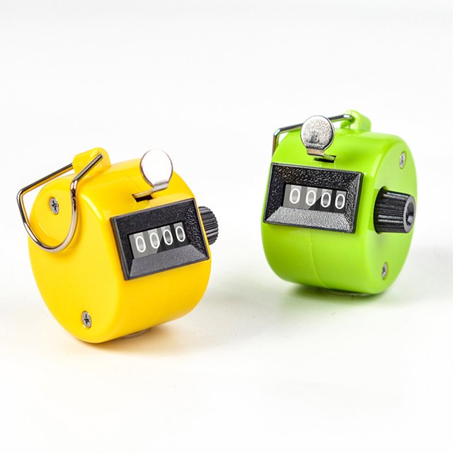 mmirethe 2pack/lot Manual And Accurate Counting Unisex Hand Tally With Materials White 1Set