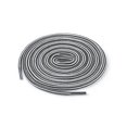 thumbnail image 1 of INSPIRE CHIC Unisex Round Rope Dual Colored Striped 1/5 Thick Boot Shoelace 90cm / 35.43" White Gray, 1 of 4