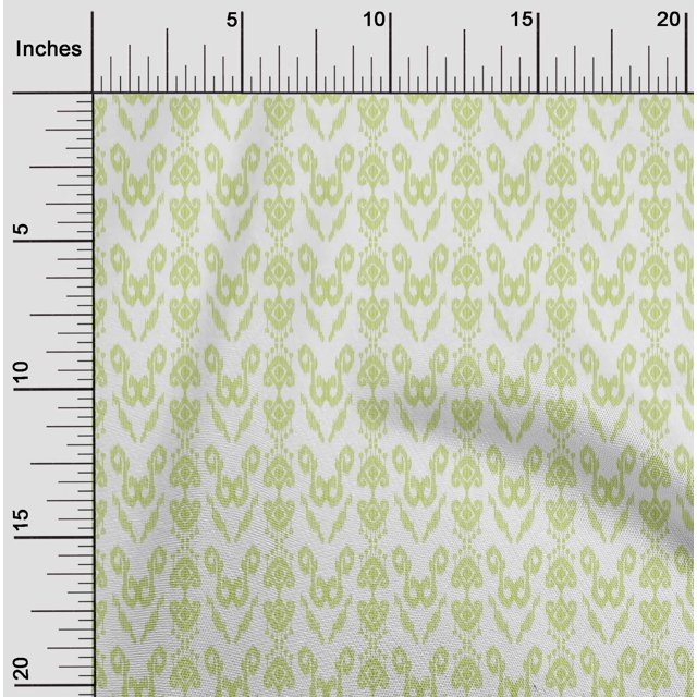 oneOone Silk Tabby Fabric Ethnic Ikat Decor Fabric Printed BTY 42 Inch Wide