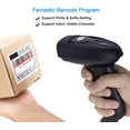 thumbnail image 2 of NETUM NT-1698W Wireless Barcode Scanner, 1D Laser Handheld Bar Code Reader for POS Work with Windows Mac Linux (Black), 2 of 6