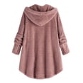 thumbnail image 3 of LSLJS Womens Oversized Hoodies Sweatshirts Fuzzy Fleece Pullover Outerwear Loose Cardigan Wool Coat Winter Jacket, 3 of 7