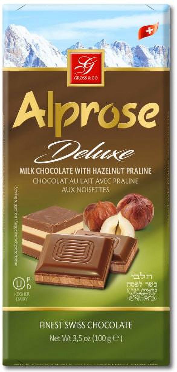 Alprose Choc Bar Deluxe Lait aux Noisettes KPY 100g