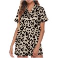 thumbnail image 2 of Pyjama pour Femme, Mode, Confortable, Imprimé, T-Shirt à Manches Courtes, Shorts, Tenue d'Intérieur, 2 of 5