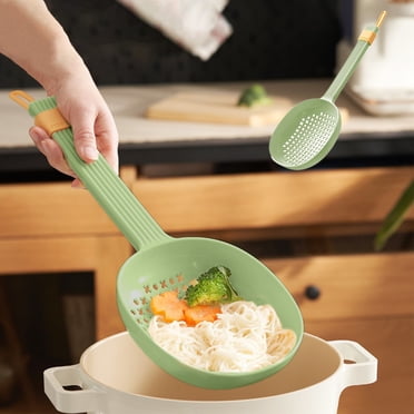 Large Leaky Spoon Food Soup Skimmer Slotted Tea Strainer And Bar Stirring Spoon With Stirrer Pourer