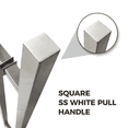 thumbnail image 3 of 72″ Back-to-Back Entry Door Pull / Push Handle – Square ‘H’ Ladder Style, Modern Design | 304 Stainless Steel, Satin Brushed Finish | Residential & Commercial Use, 3 of 9