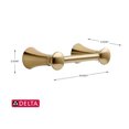thumbnail image 2 of Delta Faucet 73850-CZ Porte-Papier Hygiénique Pivotant Lahara, Bronze Champagne, 2 of 5