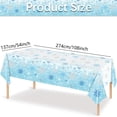 thumbnail image 1 of Chmadoxn Christmas Winter Decoration Disposable Plastic Tablecloths Red Blue Snowflake Christmas Party Tablecloths A Tablecloth, 1 of 1