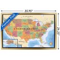 thumbnail image 2 of Map - USA Wall Poster, 22.375" x 34" Framed, 2 of 4