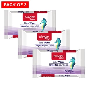 Playtex Baby Wipes Calming Chamomile, 72 Wipes (Pack of 3)