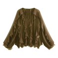thumbnail image 4 of Cardigans Longs pour Femmes à devant Ouvert Cardigan d'Automne pour Femmes Cardigan Texturé Chandails pour Femmes Grande Taille1x Cardigan Tricoté Beige pour Femmes Grande Taille Femmes Cardigan pour Robe Cardigans pour Femmes, 4 of 4