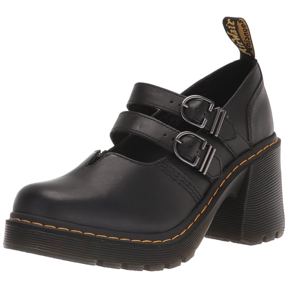 Dr. Martens Plateforme pour Femmes Eviee, Black Sental, 5