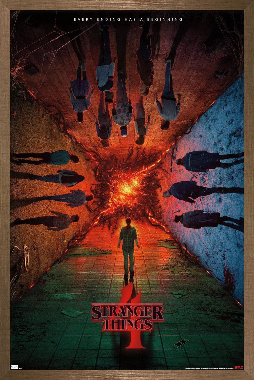 Netflix Stranger Things: Season 4 - Group Teaser One Sheet Wall Poster, 22.375" x 34"