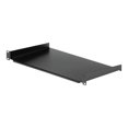 thumbnail image 1 of StarTech.com 1U Fixed Server Rack Mount Shelf, 10in Deep Steel Universal Cantilever Tray for 19" AV/Data/Network Equipment Rack with Cage Nuts & Screws, 44lbs Weight Capacity, 10" Deep - 1U Network Rack Shelf (CABSHELF1U10) - Rack shelf - black - 1U - 10", 1 of 10