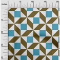 thumbnail image 1 of oneOone Viscose Chiffon Fabric Triangle|Parallelogram & Square Geometric Print Sewing Fabric BTY 42 Inch Wide, 1 of 1