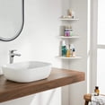 thumbnail image 4 of Corner Wall Shelf White 3 Levels Floating Corner Shelf, Wall Shelf Bookcases Wall Storage Shelf, Bookcases, Home Furniture, Office Decor, Carrying Weight Of 5Kg And Less, 4 of 8