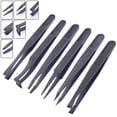 thumbnail image 2 of Greenne Anti-Static Carbon Fiber Tweezers Precision Maintenance Industrial Repair Tool, 2 of 5