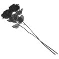 thumbnail image 3 of 2pcs Imitation Dark Rose Exquisite Faux Rose Flower Unique Rose Photo Props, 3 of 9