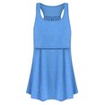 thumbnail image 2 of Pisexur Robe de Maternité Unie pour Femmes à Encolure Dégagée Sans Manches, Robe d'Allaitement, Vêtements d'Allaitement, Jupe de Maternité, Robe d'Été Fluide Évasée, 2 of 4