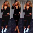 thumbnail image 3 of Ensemble de Survêtement pour Femmes 2 Pcs, Marque pour Dames, Automne, Manches Longues, Décontracté, Chandails à Capuchon à Col Rond + Pantalons Longs, Grande Taille, спортивный кост, 3 of 4
