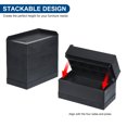 thumbnail image 4 of Unique Bargains 3 Inch Furniture Risers Rectangle Bed Lifters Adjustable Stackable Couch Riser, Black 4 Pack, 4 of 7