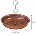thumbnail image 4 of Ancient Graffiti Flamed Rain Chain Receptacle Basin with 23" of Chain, 4 of 4