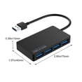thumbnail image 4 of 4-Port USB 3.0 Hub with Type-C Connection for Laptop and Computer Expansion, High-Speed, 4 of 8