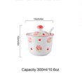 thumbnail image 3 of Hand Drawn Pattern Sugar Bowl With Lid, Ceramic Teacup Shape Sugar Pot, Coffee Accessories, Sugar Pourer, Kitchen Storage-Pink Rose-1, 3 of 7