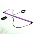thumbnail image 4 of 1PC Yoga Pilates Stick Resistance Bar Bodybuilding Gym Tube Loop Elastic Exercise Bar (Purple), 4 of 8