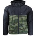 thumbnail image 1 of ShirtBANC Men‘s Windbreaker Jacket Hooded Lightweight Water Resistant Raincoat, 1 of 5