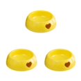 thumbnail image 1 of Dalazy Bol pour Chien en Plastique Résistant à l'Usure et Durable, Résistant aux Morsures Longue Durée, Jaune, Grande Taille, Ensemble de 3, 1 of 6