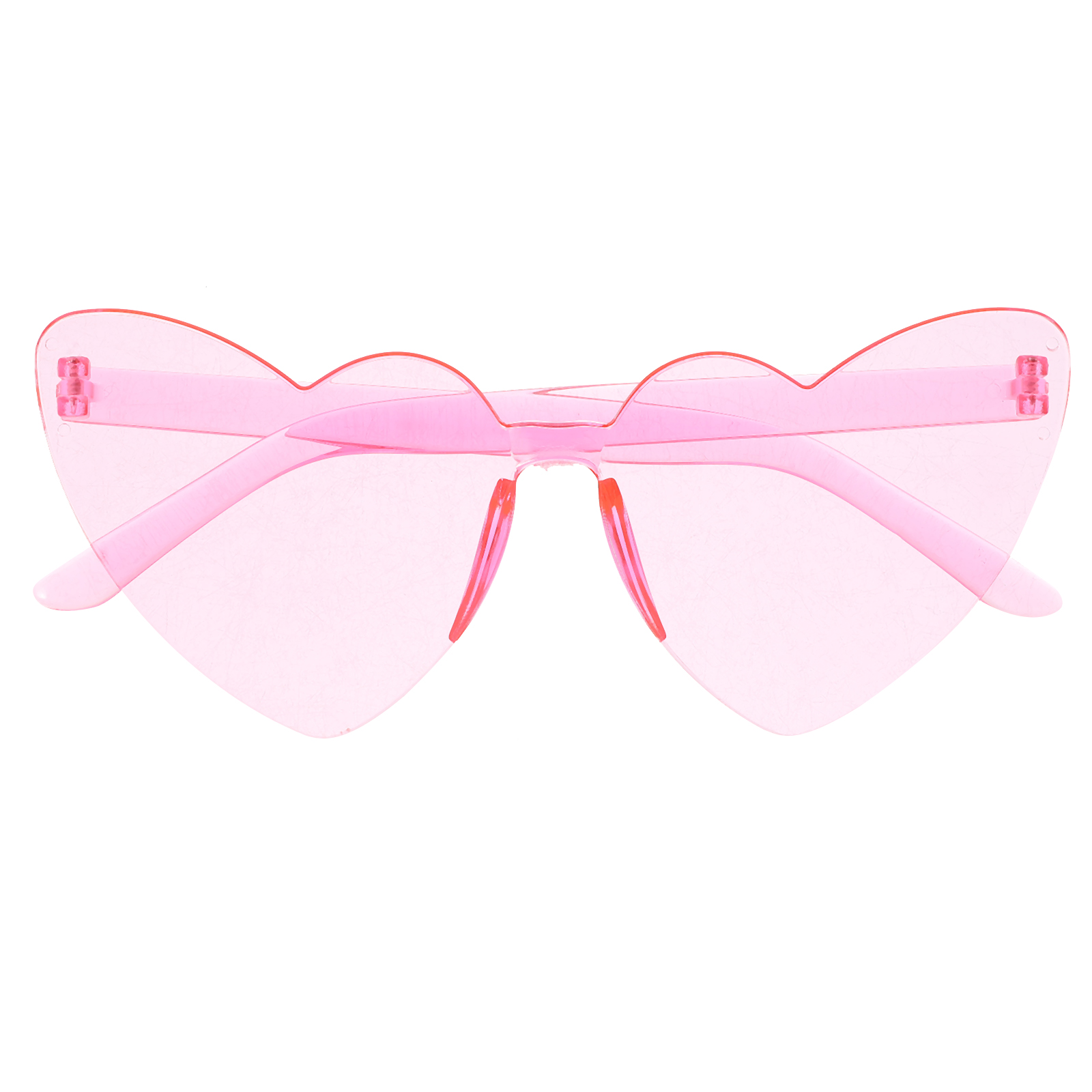 MOVTOTOP Pink Heart Shaped Sunglasses for Bachelorette Party Decoration Lightweight and Durable PC Material
