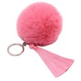 thumbnail image 1 of Pom Pom Keychain Bohemian Faux Fur Ball Keychain Pompom Tassel Charm Bag Pendant, 1 of 10