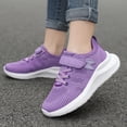 thumbnail image 3 of MEZZALL Chaussures de Course Décontractées Confortables à Lacets en Maille pour Enfants, Violet, 11.5-12 Ans, 3 of 8