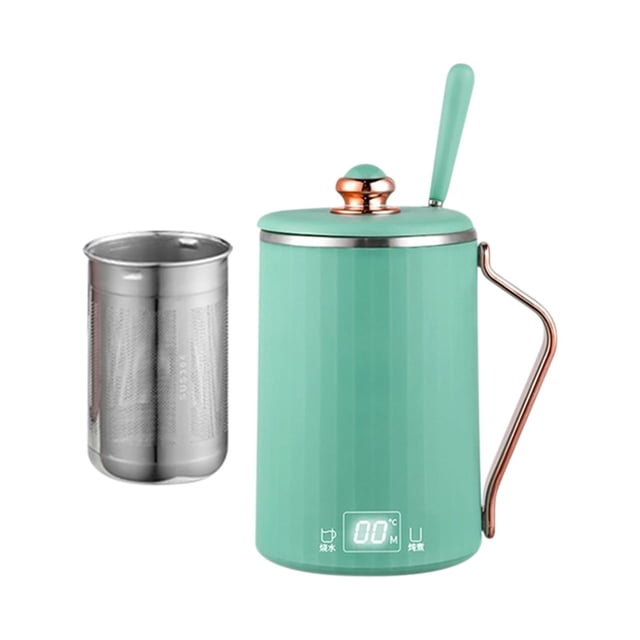 CEHVOM Travel Electric Kettle 450ML Stainless Steel Portable Saucepan with Temperature Control