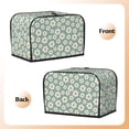 thumbnail image 3 of Toaster Cover 2 Slice Vintage Groovy Flowers Dustproof Bread Maker Cover Fingerprint Bakeware Protection Wide Slot Toaster Bag Reusable Kitchen Small Appliance Cover TC278, 3 of 6