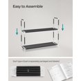 thumbnail image 2 of Songmics Home 10-Tier Shoe Rack, Shoe Storage for Hallway Closet, Slim and Space-Saving, Black, 2 of 9