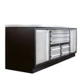 thumbnail image 3 of TMG Industrial Stainless Steel Workbench, 7', TMG Heavy Series, 7 Lockable Drawers, 2 Storage Cabinets, All-in-One Welded Frame, TMG-WB707S, 3 of 9