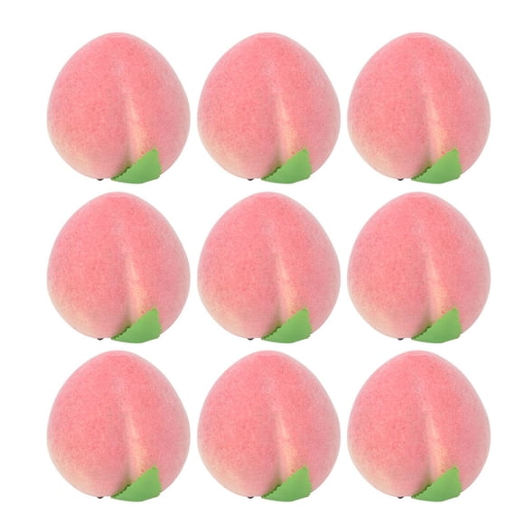 CIMAXIC fake peach 12pcs Simulation Peach Decor Fake Peach Photography Props Lifelike Peach Decor Shopwindow Display Ornament for Home Party Decor (Pink),2.95"X2.95"X2.95"