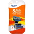 thumbnail image 1 of Equate Five Blade Disposable Razor with Trimmer for Men, 1 of 5