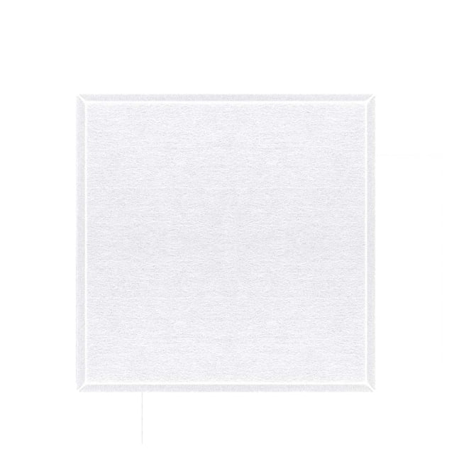 White High Density Self Adhesive Sound Insulation And Absorption Panel For Home Office Or Recording Studio Measuring 11.81X11.81X0.35 Inches