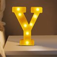 thumbnail image 4 of TopLLC Christmas Decor LED Letter Lights Sign Light Up For Home Party Wedding Decoration Light Up Letters Alphabet Letter Sign Battery Powered For Christmas Birthday Party Decoration warning light, 4 of 5