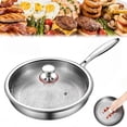 thumbnail image 1 of Plateful Titanium Pan, Frying Pans for Cooking Non Stick, Pure Titanium Pro Hammered Cookware Multifunctional Flat Alloy Steel Wok Lightweight Kitchen Essential Outdoor Camping, 1 of 7