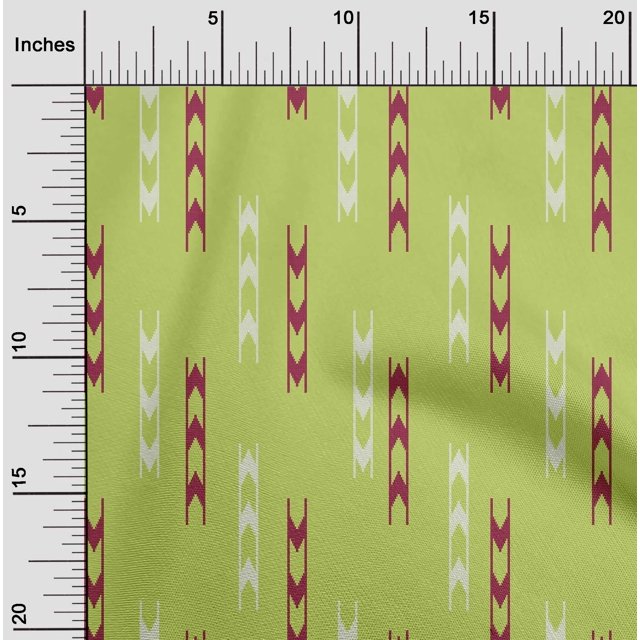oneOone Cotton Cambric Fabric Arrow Sign Kasuri Print Fabric BTY 56 Inch Wide