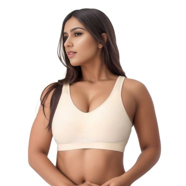 FhsagQ Bra Women's Bras Sleep Panties Women'Scompression Wirefree High Support Bra for Women Small to Plus Size Everyday Wear Exercise and Offers Back Support Bras for Women Open Crotch Beige L