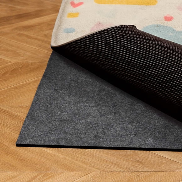 VEVOR Rug Pad 8 x 5 ft, Non-slip Carpet Area Pad, Rug Mat Padding with Dual Surface Felt Cushion & Rubber Gripper, Hardwood Floor Protection for All Floors, Finishes, Keeps Carpets in Place