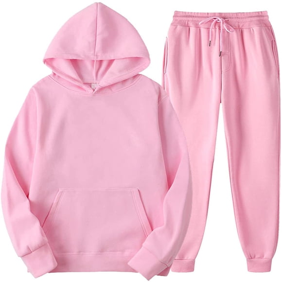 drppepioner Ensembles 2 Pcs Survêtements de Sport pour Hommes et Femmes Chandail à Manches Longues à Capuchon et Pantalon de Survêtement Ensemble Automne Hiver