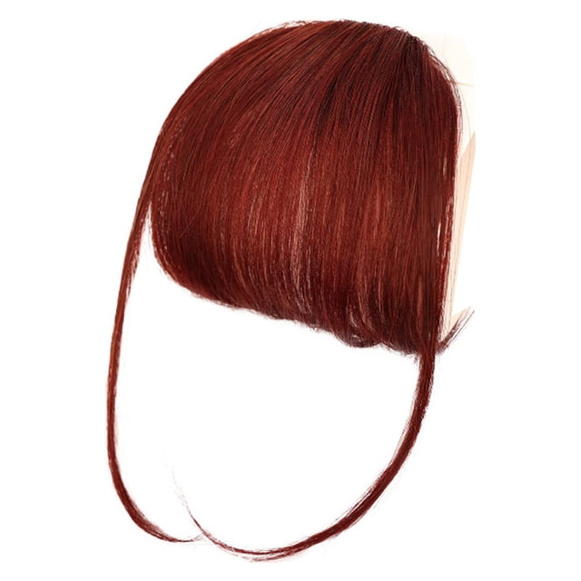 DPTALR Frange à Clip en Cheveux Humains Frange Naturelle pour Filles et Femmes