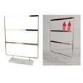 thumbnail image 4 of lionlar Personal Use Jewelry Display Stand Multi-layer Earring Stud Holder Marble Base, 3 Tier White Base, 4 of 9