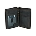 thumbnail image 2 of CTM®  Hunter Leather Zip-Around Bifold Chain Wallet (Men's), 2 of 2