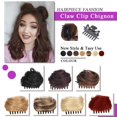 thumbnail image 3 of Postiches Chignon Spatial Mini Pince à Griffes Chignon Cheveux Oreilles de Chat Décoiffées Extension de Cheveux Beigne Chignon, 3 of 6